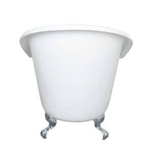 India 67" Cast Iron Slipper Tub