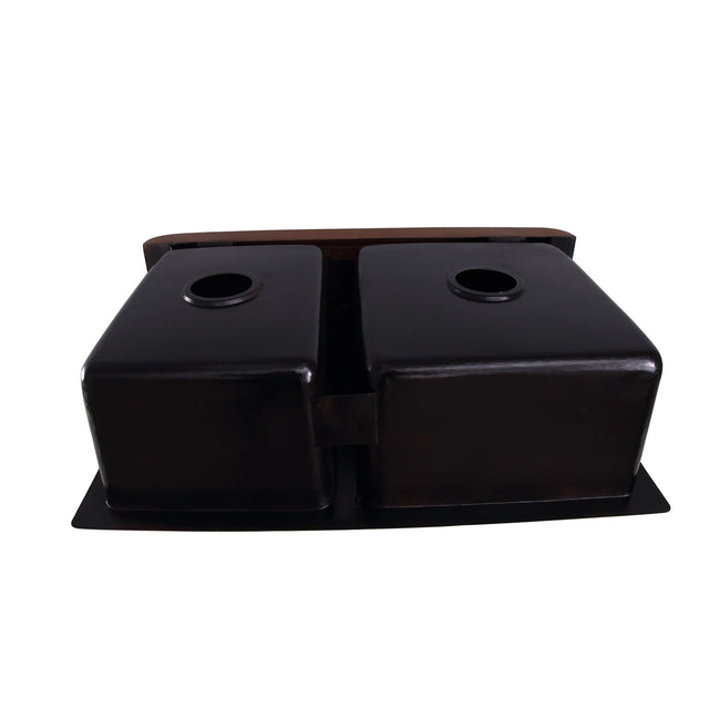 Concord Double Bowl Copper Apron-Front Sink – 33″