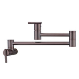 Dori Dual Handle Wall Mount Pot Filler