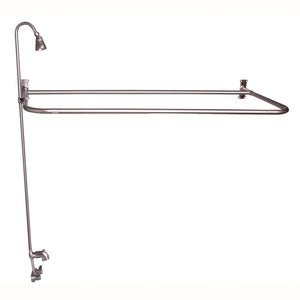 Bartlett 60" Cast Iron Roll Top Tub Kit-Brushed Nickel Accessories