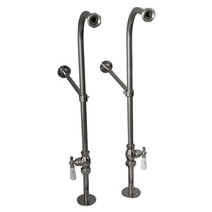 Fillmore 60″ Acrylic Slipper Tub Kit in Bisque – Polished Chrome Accessories