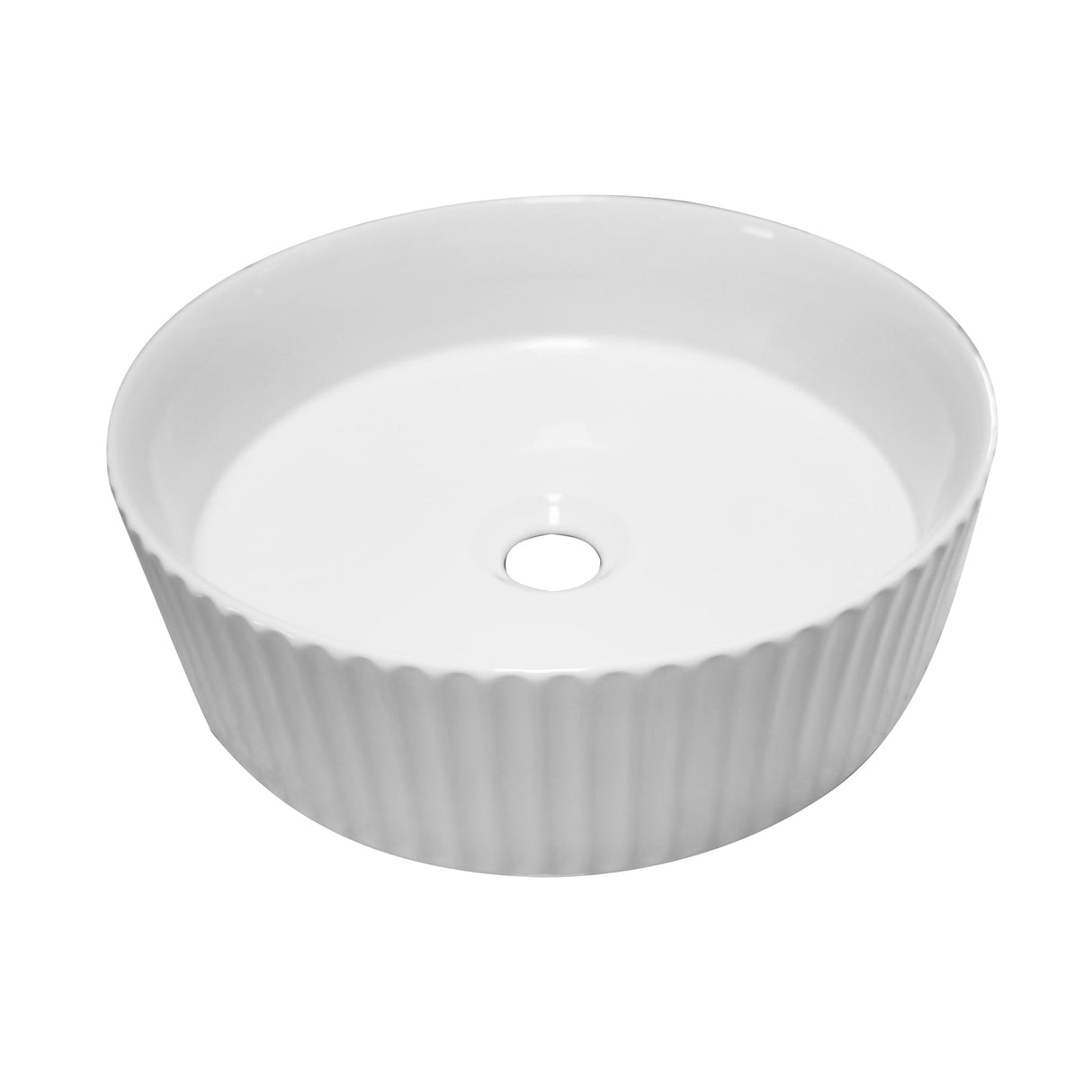 Bolton 14" Round Fluted Basin