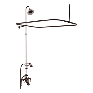Isadora 67″ Acrylic Slipper Tub Kit in White – Oil Rubbed Bronze Accessories