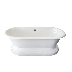 Columbus 61" Cast Iron Double Roll Top on Base