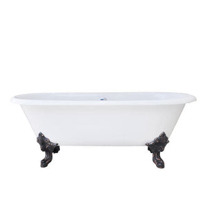 Gallagher 72" Cast Iron Double Roll Top Tub