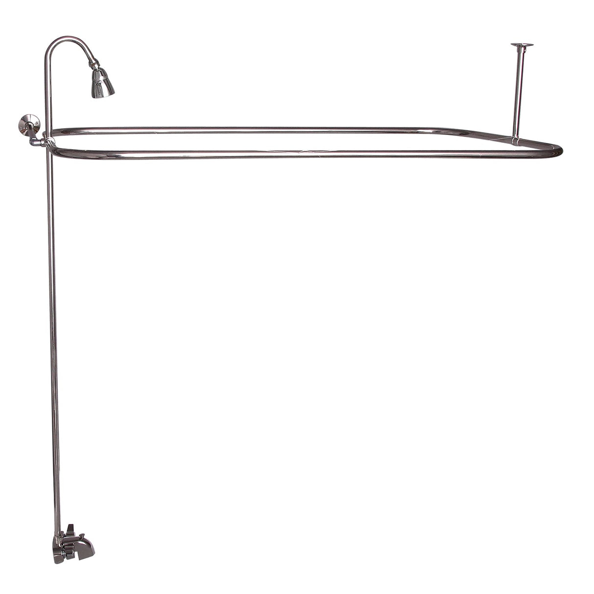 Bartlett 60" Cast Iron Roll Top Tub Kit-Polished Nickel Accessories