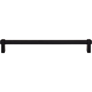 Top Knobs TK3214 Lawrence Pull 8 13/16 Inch Center to Center - Flat Black