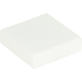 Atlas Homewares Thin Square Knob 1 1/4 Inch High White Gloss