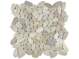 Anatolia Tile Zen Driftwood Tan Flat Matte Pebble Mosaics. 1 Sheet = 1 Sq. Ft. 5001-0217-0 (76-463) Driftwood Tan Flat Pebble - premium natural stone mosaic tile from Anatolia Tile, available at PoshHaus showroom in Keene, NH