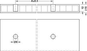 Häfele 262.11.117 Spreading connector, Ixconnect SC 8/60, One-piece connector, For wood thickness: From 15 mm (5/8")