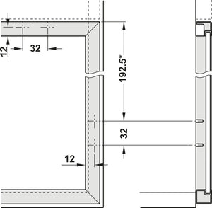 Häfele 329.16.500 Salice - Concealed Hinge, 200 Series, 110° Opening Angle, Full Overlay, Nickel plated, For wooden doors up to 26 mm, Free-swinging, screw mount, model C2P4A99