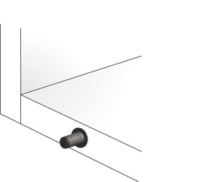 Häfele 356.12.500 Latch, K Push Tech Concealed, Short, With Magnet, Gray