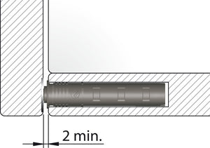 Häfele 356.12.505 Latch, K Push Tech Concealed, Long, With Magnet, gray