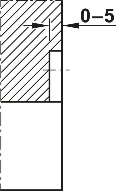 Häfele 950.05.283 Retractable door seal, Schall-Ex® Slide & Lock M-12 WS, Athmer, For sliding doors, length: 958 mm