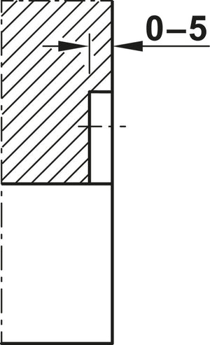 Häfele 950.05.283 Retractable door seal, Schall-Ex® Slide & Lock M-12 WS, Athmer, For sliding doors, length: 958 mm