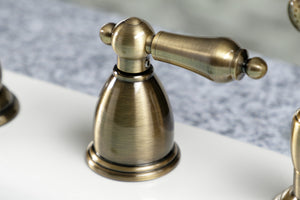 Kingston Brass KB1793ALBS Widespread Kitchen Faucet, Antique Brass