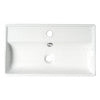 ALFI brand ABC122 White 22" Rectangular Wall Mounted Ceramic Sink with Faucet Hole