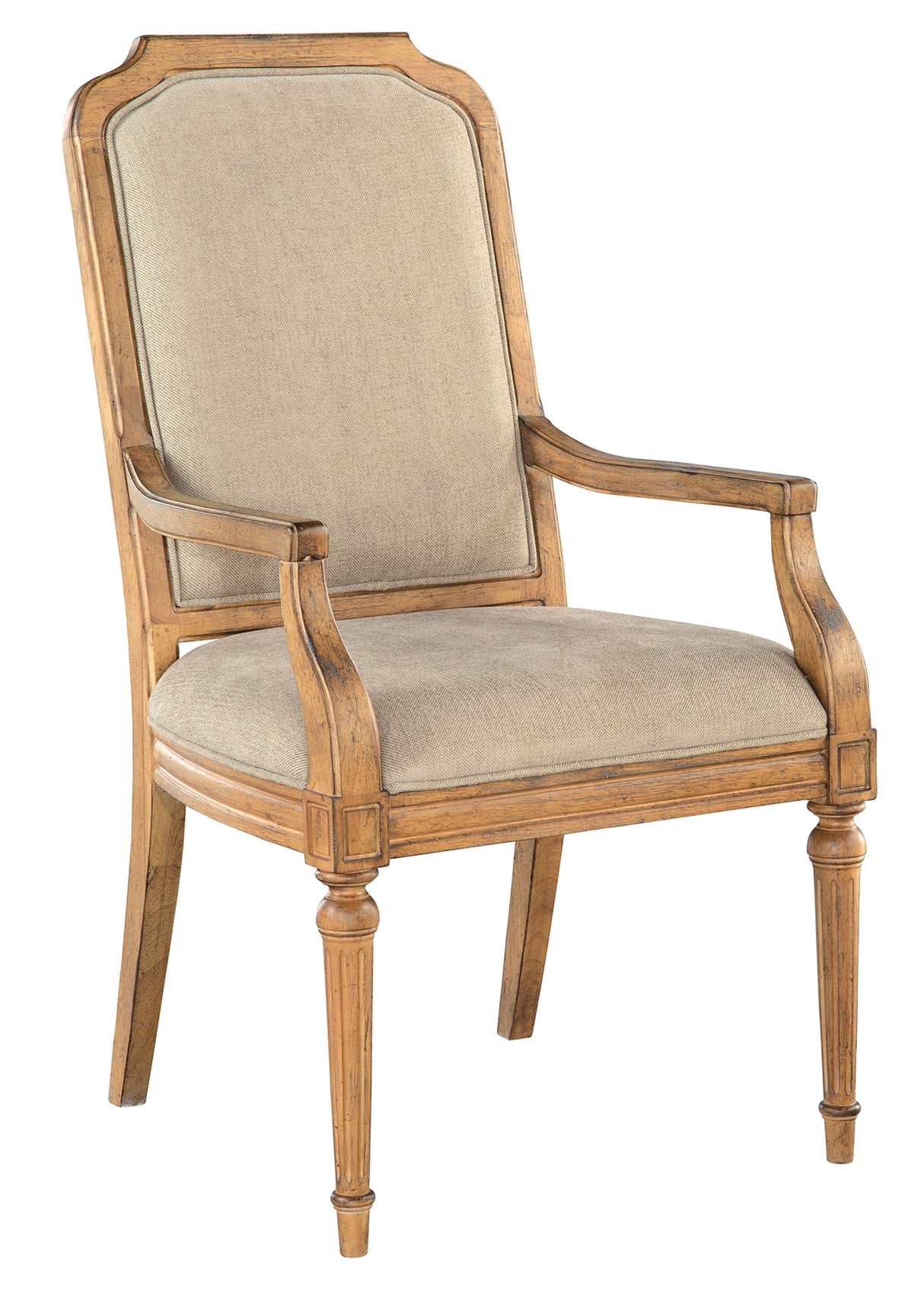 Hekman 23324 Wellington Hall 24in. x 25.25in. x 42in. Upholstered Dining Arm Chair