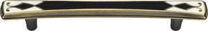 Atlas Homewares Canterbury Pull 5 1/16 Inch (c-c) Black & White
