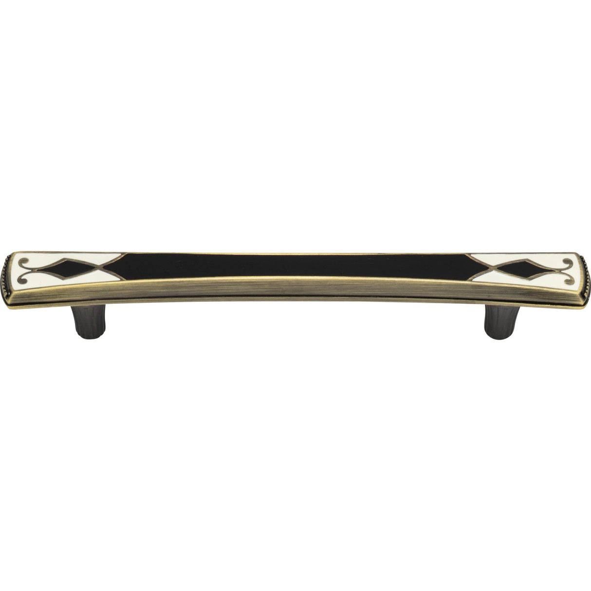 Atlas Homewares Canterbury Pull 5 1/16 Inch (c-c) Black & White