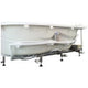 EAGO AM124ETL-R 6 ft Right Corner Acrylic White Whirlpool Bathtub for Two