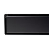 32" Black Matte Stainless Steel Linear Shower Drain with Solid Cover