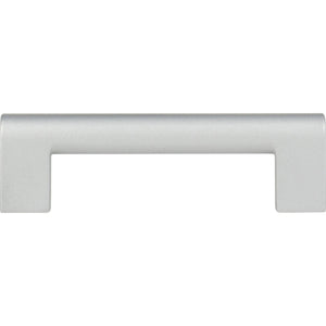 Atlas Homewares Round Rail Pull 3 3/4 Inch (c-c) Matte Chrome