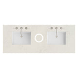 60" Double Top, 3CM Siberian Silestone w/ FreePower Wireless Charger