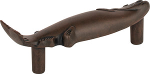 Atlas Homewares Fish Pull 3 Inch (c-c) Rust