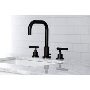 Kingston Brass FSC8935CML Manhattan Widespread Bathroom Faucet with Brass Pop-Up, Oil Rubbed Bronze