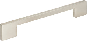 Atlas Homewares Thin Square Pull 7 9/16 Inch (c-c) Brushed Nickel