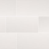 Dymo Stripe White 12"x24" Ceramic Wall Tile Glossy - MSI Collection DYMO STRIPE WHITE 12X24 GLOSSY (Case)