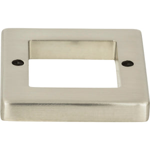 Atlas Homewares Tableau Square Base 1 7/16 Inch Brushed Nickel