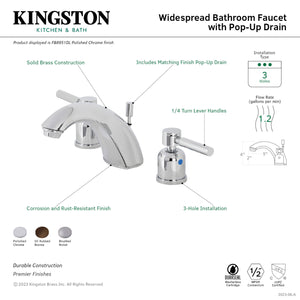 Kingston Brass FB8958DL Concord Widespread Bathroom Faucet, Brushed Nickel