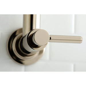 Kingston Brass KS8106DL Concord Wall Mount Pot Filler Kitchen Faucet, Polished Nickel
