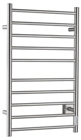 ANZZI TW-WM104BN Crete 10-Bar Stainless Steel Wall Mounted Towel Warmer Rack with Brushed Nickel Finish