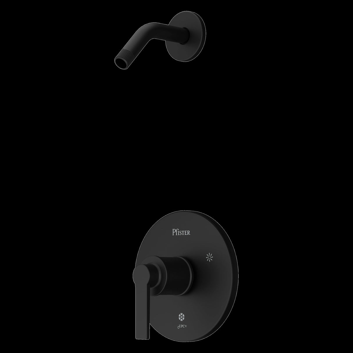 Colfax Shower trim, Showerhead not Included in Matte Black