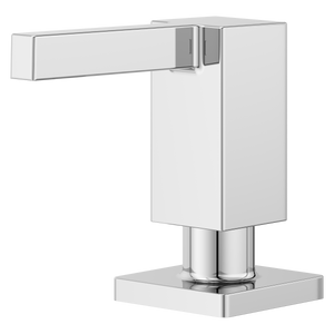 Square Modern Kitchen Soap Dispenser in Polished Chrome