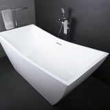 DAX Acrylic Square Freestanding Bathtub, White BT-8086