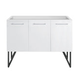 Annecy 48 Glossy White Bathroom Vanity Cabinet Only (SM-BV214)