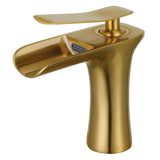 Fauceture LS8423QLL Executive Single-Handle Bathroom Faucet, Brushed Brass