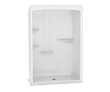 MAAX 105922-NC-000-001 Camelia SHR-6034 Acrylic Alcove Center Drain One-Piece Shower in White
