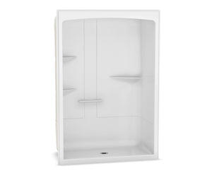 MAAX 105922-NR-000-001 Camelia SHR-6034 Acrylic Alcove Right-Hand Drain One-Piece Shower in White