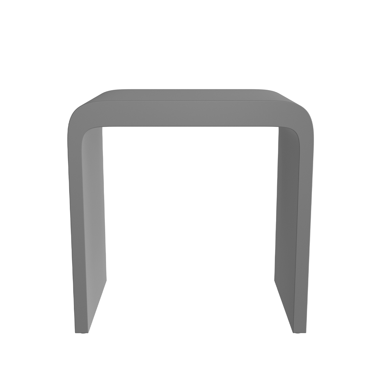 DAX Solid Surface Bathroom Stool - Matte Gray (DAX-ST-04-G) DAX-ST-04-G