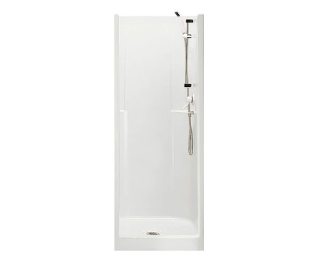 MAAX 200030-000-002-000 Biarritz 40 30 x 32 AcrylX Alcove Center Drain One-Piece Shower in White