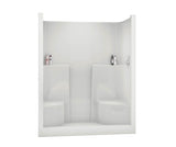 MAAX 140088-000-002-000 SS3660 AcrylX Alcove Center Drain One-Piece Shower in White