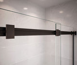 MAAX 136272-900-173-000 Duel 56-58 ½ x 70 ½-74 in. 8mm Bypass Shower Door for Alcove Installation with Clear glass in Dark Bronze