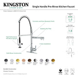 Gourmetier LS8501CTL Continental Single-Handle Pre-Rinse Kitchen Faucet, Polished Chrome