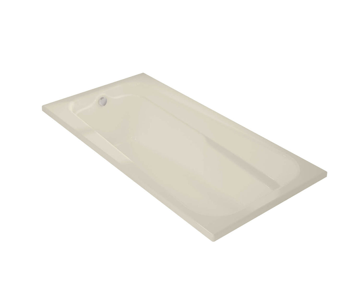 MAAX 100104-000-004-000 Timeless 72 x 36 Acrylic Alcove End Drain Bathtub in Bone