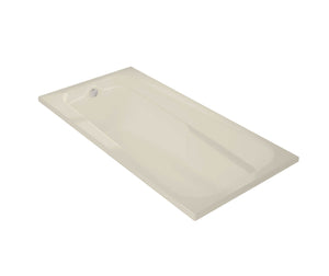 MAAX 100104-097-004 Timeless 72 x 36 Acrylic Alcove End Drain Combined Whirlpool & Aeroeffect Bathtub in Bone